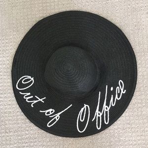 “Out of Office” floppy, JustFab beach hat!